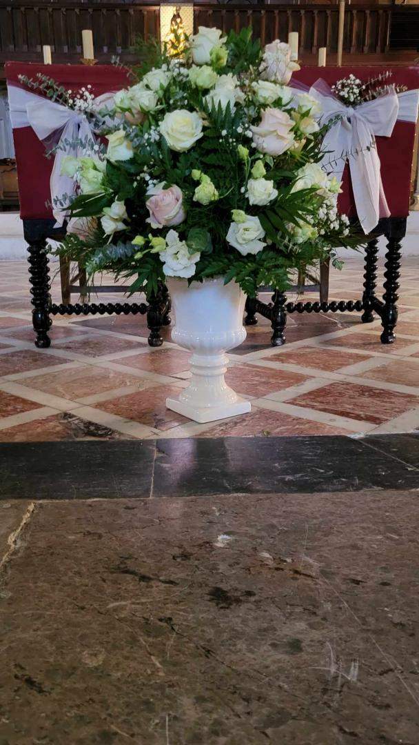 Décoration église mariage Cognac