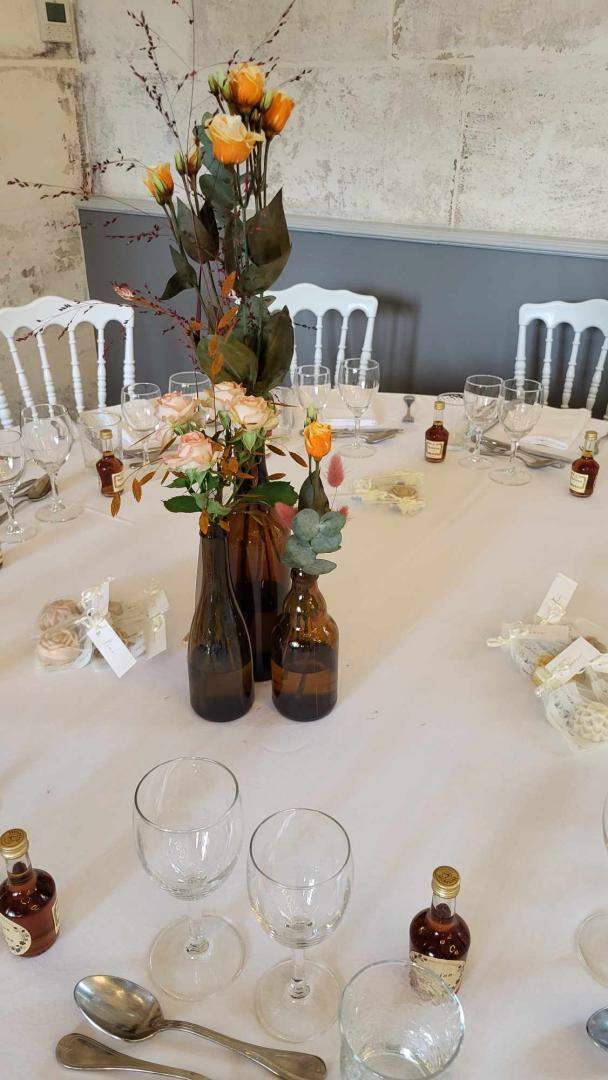 Décoration centre de table Cognac