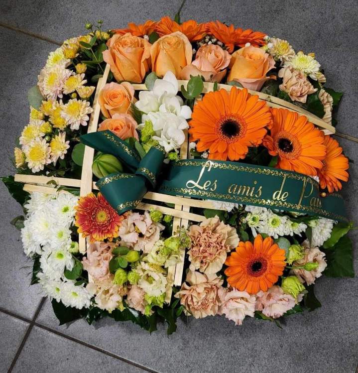 Une composition florale pour deuil Cognac