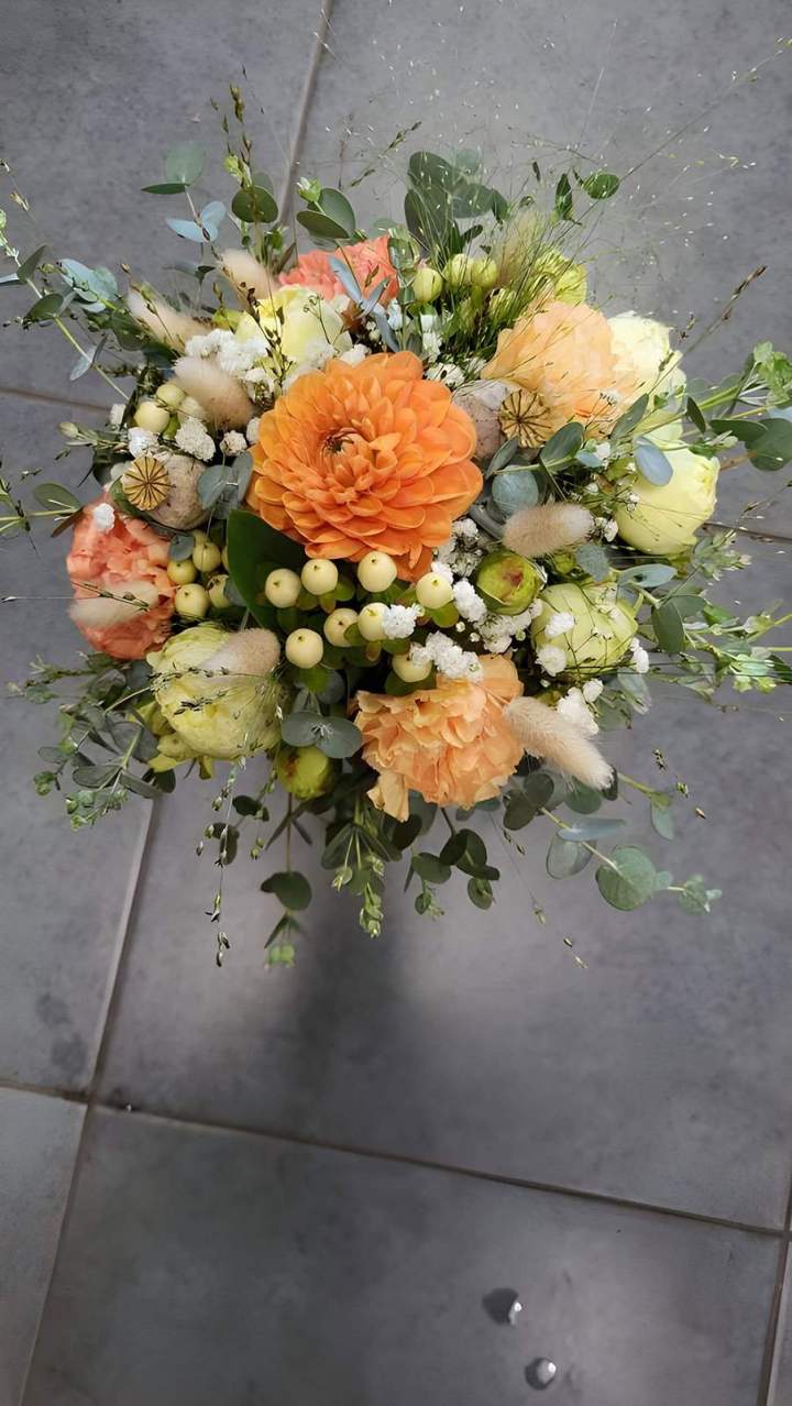 Bouquet de mariage original Cognac
