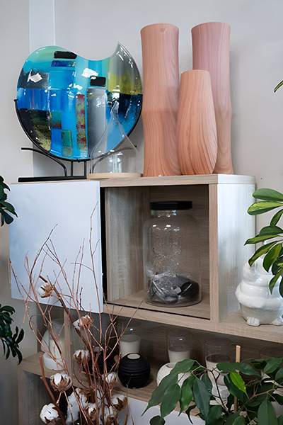 Divers accessoires de décoration Cognac